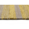 Tapis rayé jaune et taupe pour salon plat Hudson Kelim Esprit Home