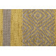 Tapis rayé jaune et taupe pour salon plat Hudson Kelim Esprit Home