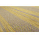 Tapis rayé jaune et taupe pour salon plat Hudson Kelim Esprit Home