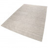 Tapis uni en laine rectangle argenté Maya Kelim Esprit Home