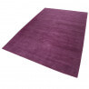 Tapis uni en laine rectangle rose Maya Kelim Esprit Home