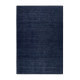 Tapis uni en laine rectangle bleu foncé Maya Kelim Esprit Home