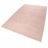 Tapis uni en laine rectangle rose clair Maya Kelim Esprit Home