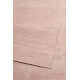 Tapis uni en laine rectangle rose clair Maya Kelim Esprit Home