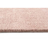 Tapis uni en laine rectangle rose clair Maya Kelim Esprit Home