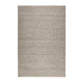 Tapis géométrique blanc et noir en laine Sandi Kelim Esprit Home
