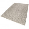 Tapis géométrique blanc et noir en laine Sandi Kelim Esprit Home