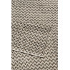 Tapis géométrique blanc et noir en laine Sandi Kelim Esprit Home