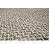Tapis géométrique blanc et noir en laine Sandi Kelim Esprit Home