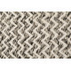 Tapis géométrique blanc et noir en laine Sandi Kelim Esprit Home