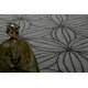Tapis gris floral en laine de N-Z design Oria Esprit Home