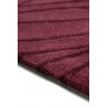 Tapis rouge floral en laine de N-Z design Oria Esprit Home