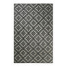 Tapis gris en laine Esprit Home plat géométrique Kian Kelim