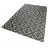 Tapis gris en laine Esprit Home plat géométrique Kian Kelim