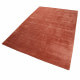 Tapis rouge brique shaggy doux uni Loft Esprit Home