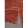 Tapis rouge brique shaggy doux uni Loft Esprit Home