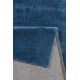 Tapis bleu pétrole shaggy doux uni Loft Esprit Home