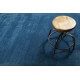 Tapis bleu pétrole shaggy doux uni Loft Esprit Home