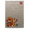 Tapis beige et vert animaux pour enfant Patchwork Sweetys Sigikid