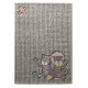 Tapis beige et rose pastel animaux pour enfant Patchwork Sweetys Sigikid