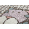 Tapis beige et rose pastel animaux pour enfant Patchwork Sweetys Sigikid