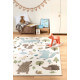 Tapis pour chambre enfant Sigikid taupe et blanc Forest