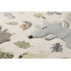 Tapis pour chambre enfant Sigikid taupe et blanc Forest