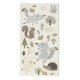 Tapis pour chambre enfant Sigikid taupe et blanc Forest