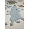 Tapis pour chambre enfant Sigikid taupe et blanc Forest