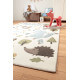 Tapis pour chambre enfant Sigikid taupe et blanc Forest