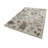 Tapis pour chambre enfant Sigikid taupe et blanc Forest