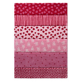 Tapis pour fille rouge rectangle Canon Sigikid