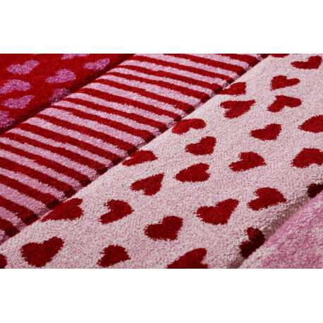 Tapis pour fille rouge rectangle Canon Sigikid