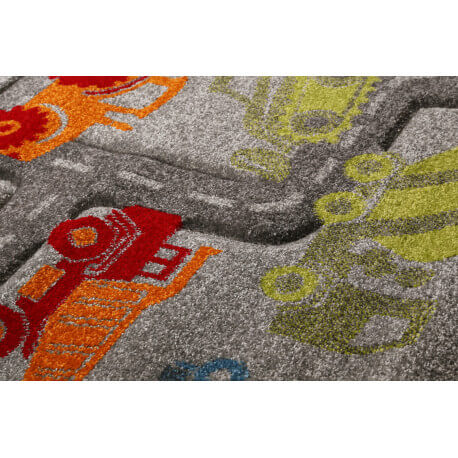 Tapis voitures pour chambre enfant gris Traffic Sigikid