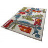 Tapis voitures pour chambre enfant blanc Traffic Sigikid