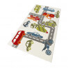 Tapis voitures pour chambre enfant blanc Traffic Sigikid