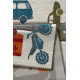 Tapis voitures pour chambre enfant blanc Traffic Sigikid