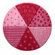 Tapis rond rouge pour enfant Round Canon Sigikid