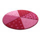 Tapis rond rouge pour enfant Round Canon Sigikid