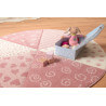 Tapis rond rose pastel pour enfant Round Canon Sigikid