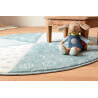 Tapis rond bleu pastel pour enfant Round Canon Sigikid