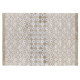 Tapis moutarde et beige carreaux de ciments plat coton Agnes