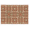 Tapis rectangle scandinave multicolore géométrique plat Aria