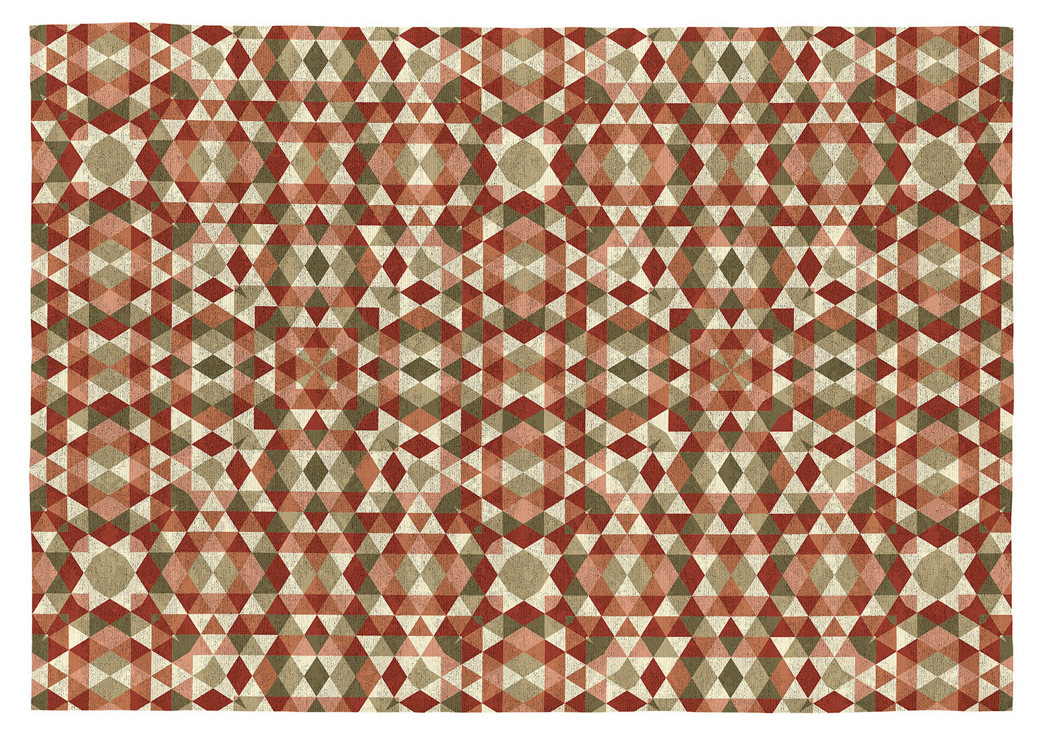 Tapis rectangle scandinave multicolore géométrique plat Aria
