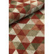 Tapis rectangle scandinave multicolore géométrique plat Aria