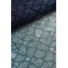 Tapis Berlin Vivabita plat bleu design en coton
