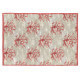 Tapis en coton beige et corail plat effet arbre Byron