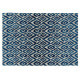 Tapis bleu ethnique plat Vivabita Dakota