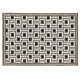 Tapis noir design plat géométrique Daven