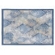 Tapis Vivabita plat en coton bleu vintage Doxy